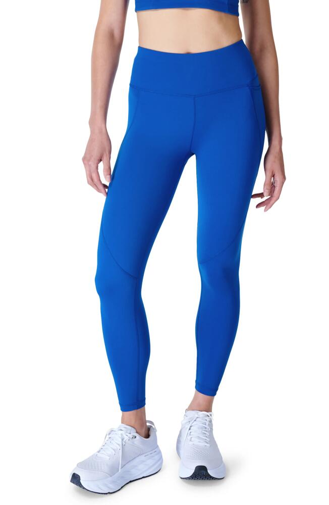 Sweaty Betty Power 7/8 Workout Leggings in Lightning Blue Cover