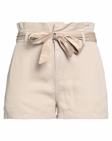 Guess Woman Shorts & Bermuda Shorts Beige Lyocell, Viscose Cover