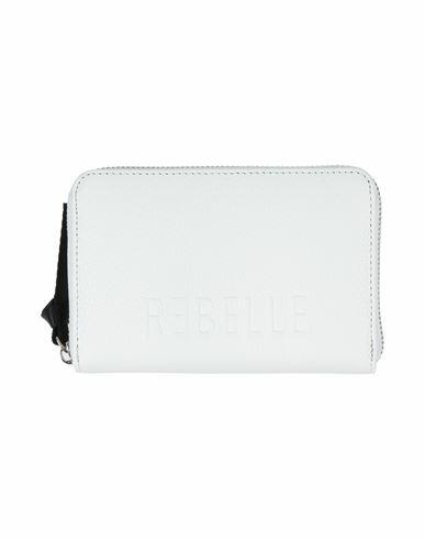 Rǝbelle Woman Wallet White Leather Cover