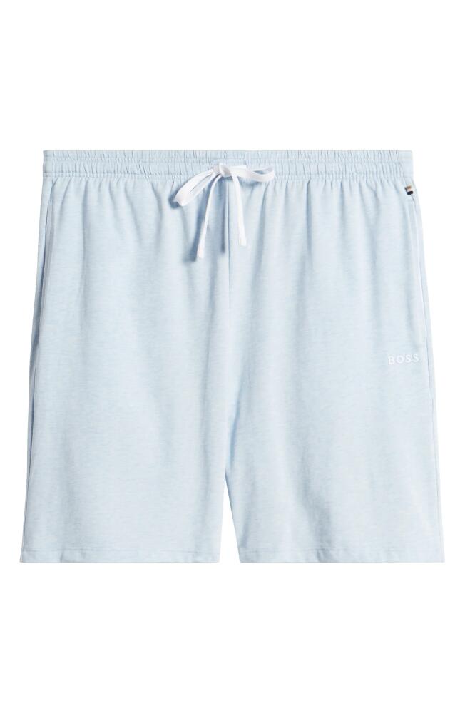 BOSS Drawstring Waist Shorts in Light Blue Cover