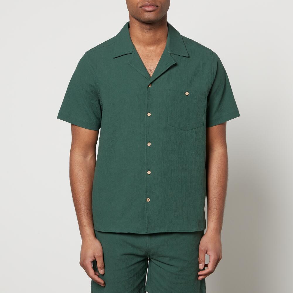 Percival Cotton-Blend Seersucker Shirt Cover