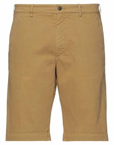 40weft Man Shorts & Bermuda Shorts Camel Cotton Cover