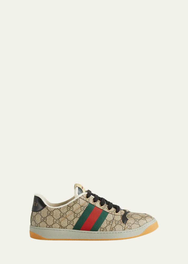 Gucci Men's Screener GG Canvas Low-Top Sneakers Cover