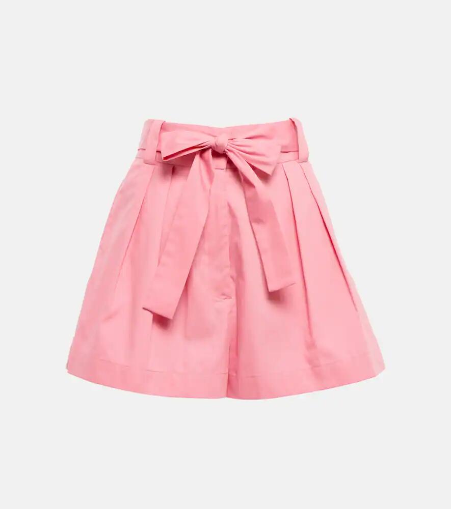 Oscar de la Renta High-rise wide-leg cotton shorts Cover