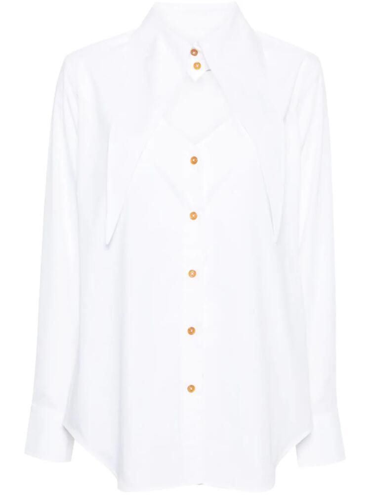 Vivienne Westwood Heart cut-out cotton shirt - White Cover