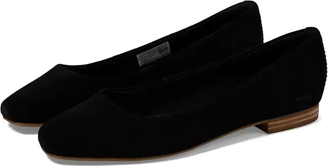 TOMS Briella (Black Suede) Women's Shoes Cover