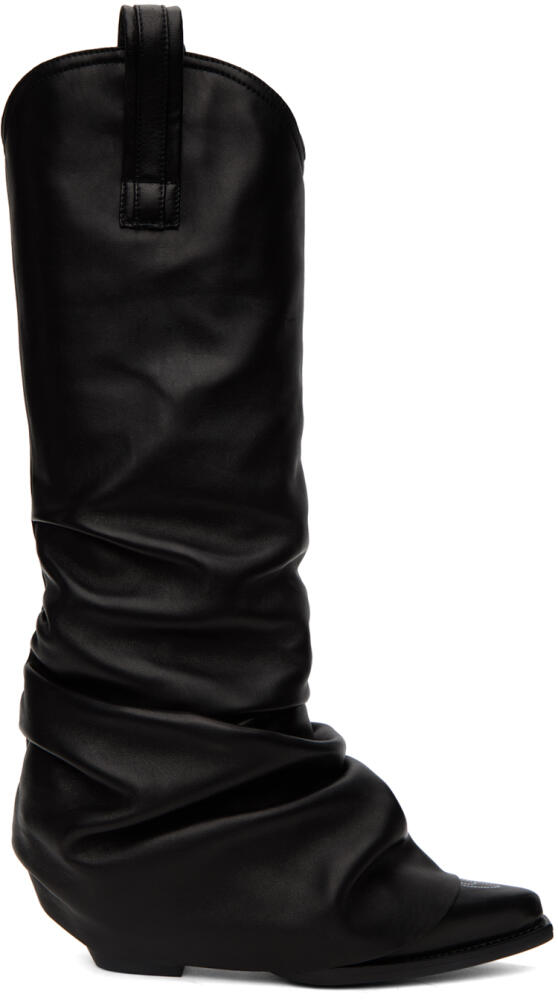 R13 Black Sleeve Cowboy Boots Cover