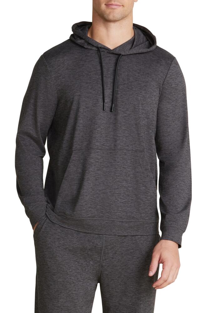 barefoot dreams Malibu Collection Butterchic Knit Hoodie in Heather Carbon Cover