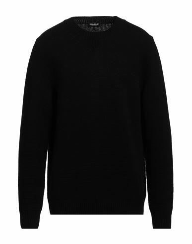 Dondup Man Sweater Black Wool, Polyamide Cover