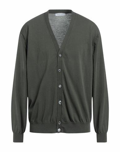 Filippo De Laurentiis Man Cardigan Military green Cotton Cover