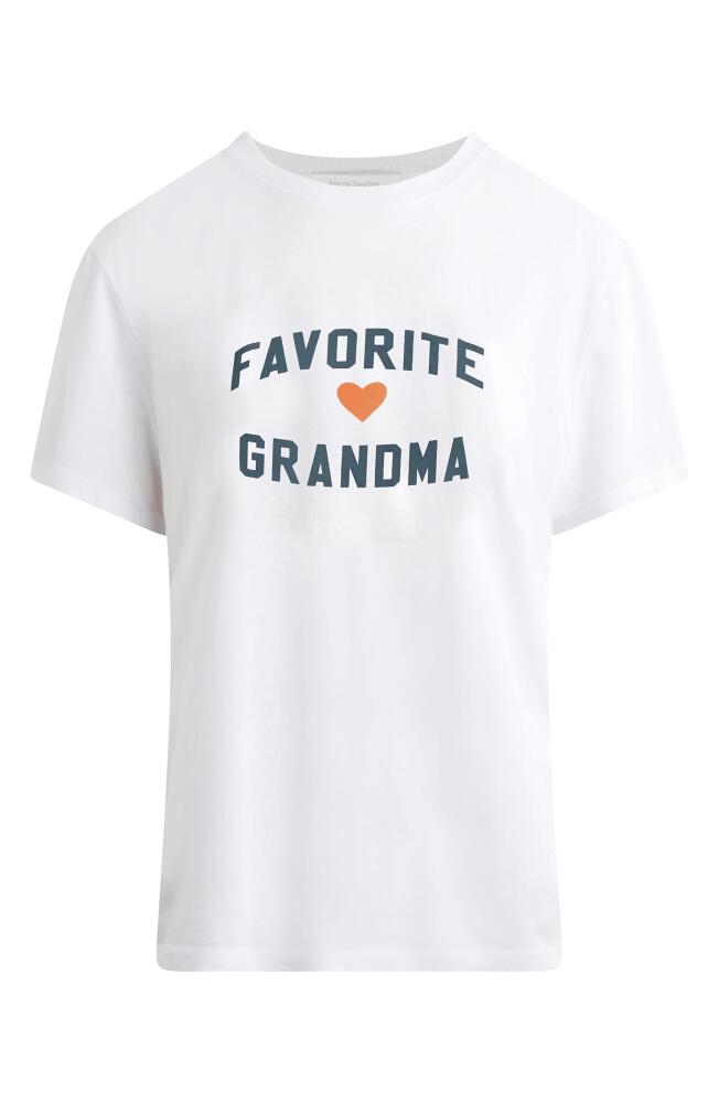 Favorite Daughter Favorite Grandma Graphic T-Shirt in White Cover