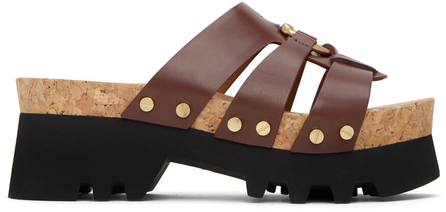 Chloé Brown Owena Platform Sandals Cover