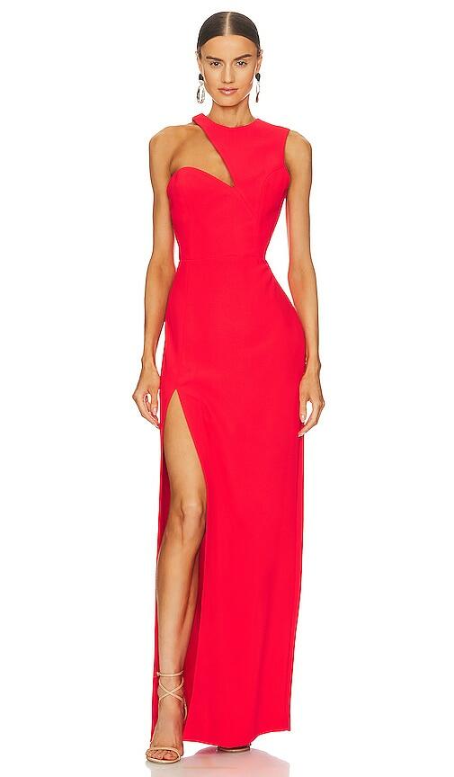 Amanda Uprichard x REVOLVE Gilda Gown in Red Cover