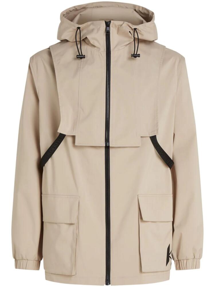 Karl Lagerfeld lightweight hooded parka - Neutrals Cover