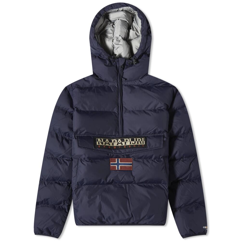 Napapijri Men's Rainforest Puffer Jacket in Blue Marine Cover