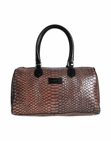 Amen Woman Handbag Brown Soft Leather Cover