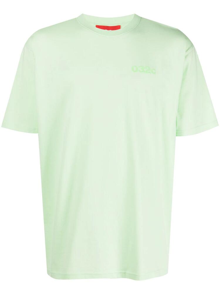 032c logo-print cotton T-shirt - Green Cover