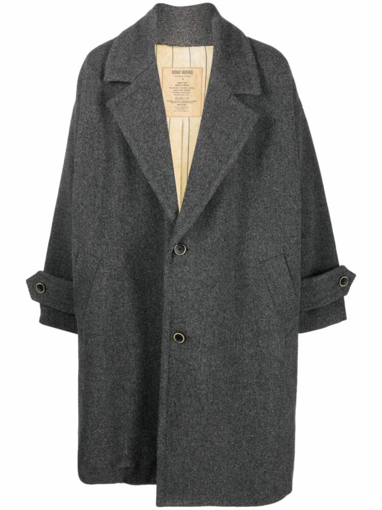 Uma Wang Cassie single-breasted coat - Grey Cover