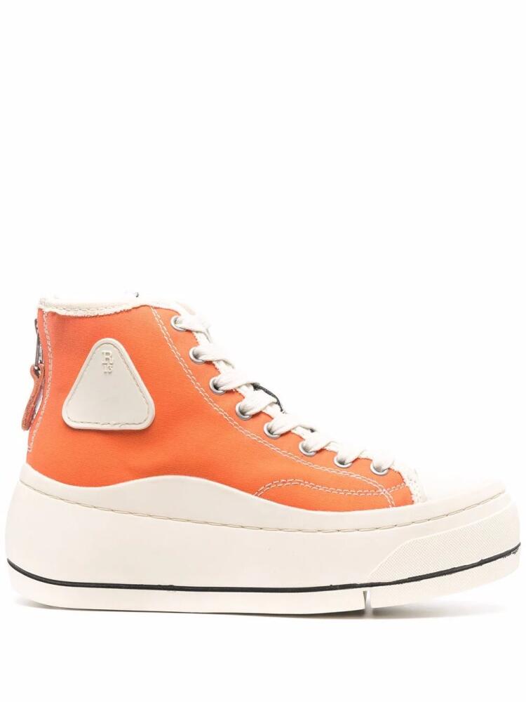 R13 high-top platform sneakers - Orange Cover