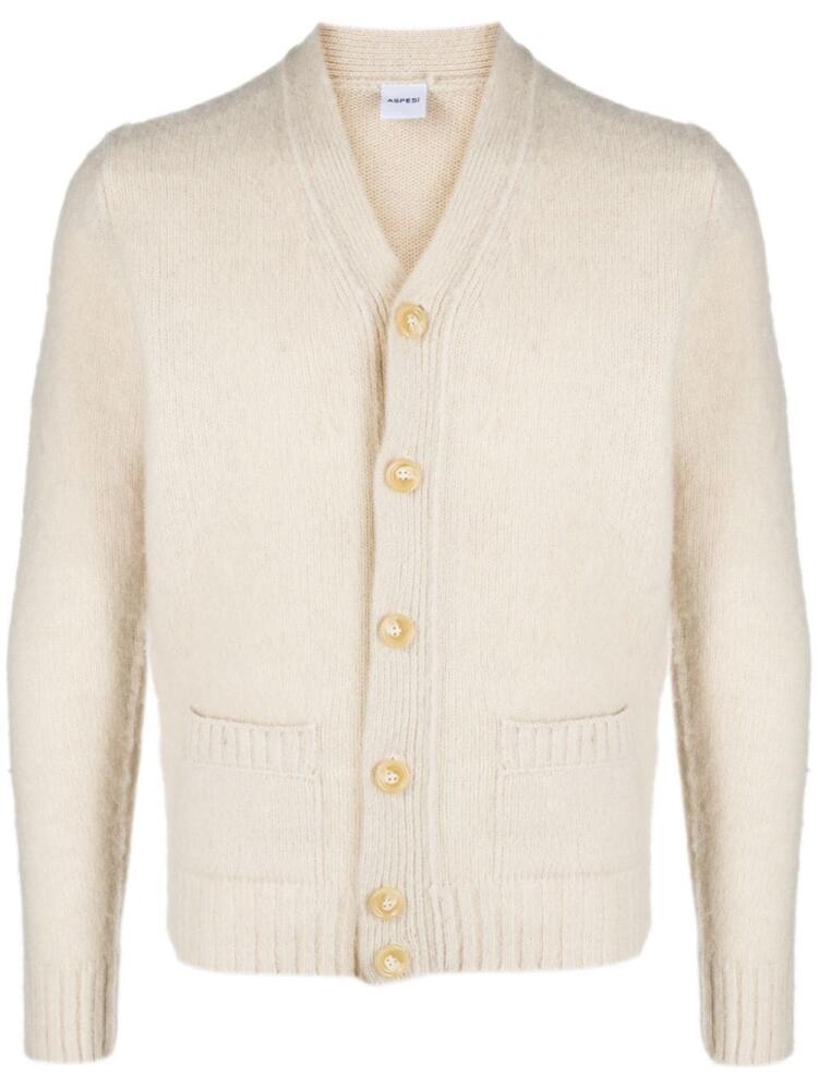 ASPESI wool V-neck cardigan - Neutrals Cover