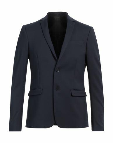 Patrizia Pepe Man Blazer Navy blue Cotton, Polyamide, Elastane Cover