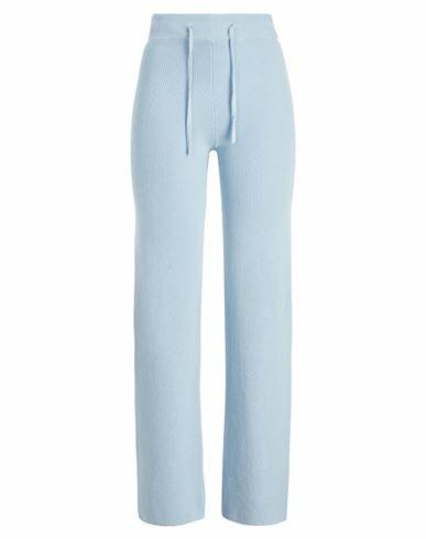 8 By Yoox Woman Pants Sky blue Recycled cotton, Cotton Cover