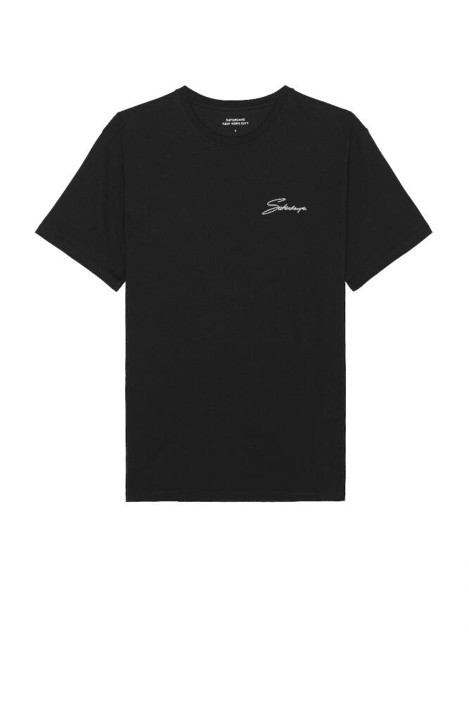 SATURDAYS NYC Signature Tee in Black Cover