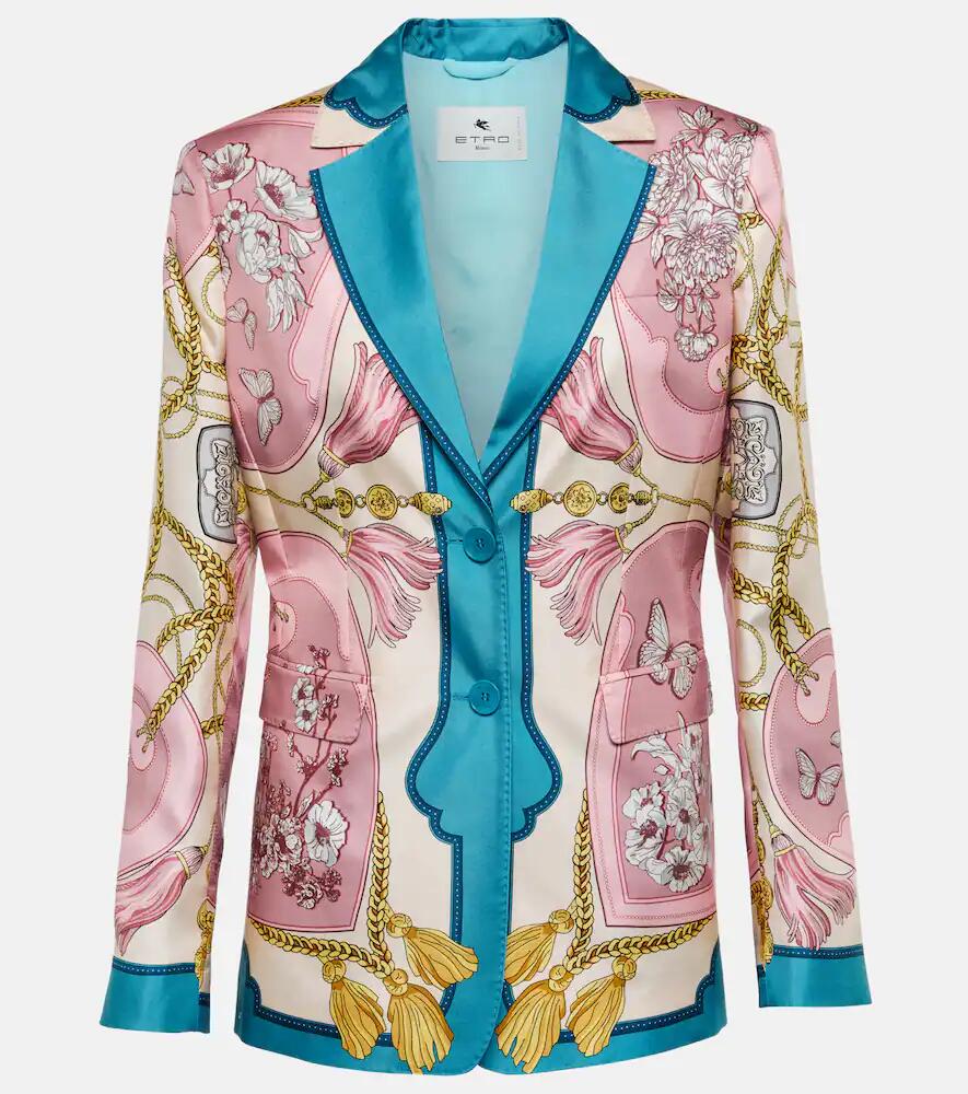 Etro Printed silk blazer Cover