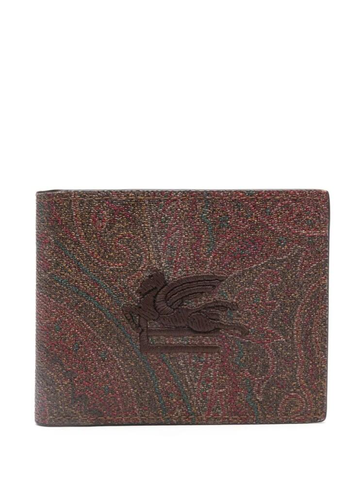 ETRO Pagaso-motif printed wallet - Brown Cover