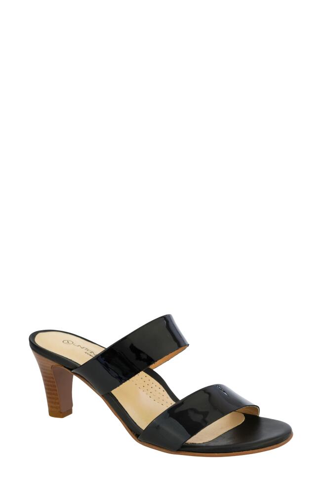 Unity in Diversity Beguile Sandal in Black Patent Cover