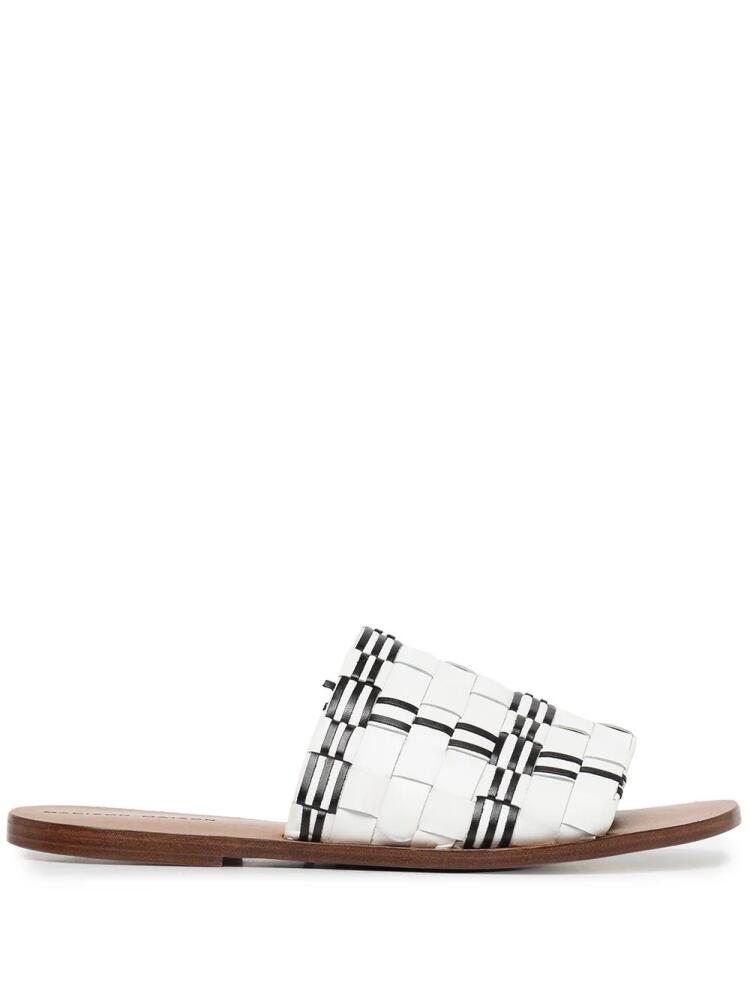 Madison.Maison interwoven leather sandals - White Cover