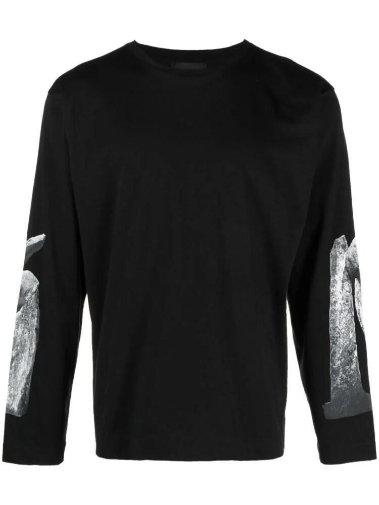 Simone Rocha graphic-print long-sleeve T-shirt - Black Cover