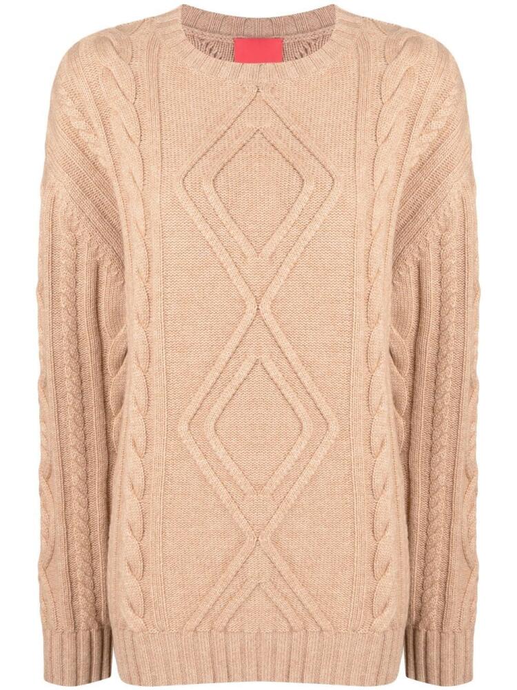 Cashmere In Love Alaska chunky-knit jumper - Brown Cover