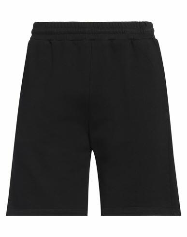 Gcds Man Shorts & Bermuda Shorts Black Cotton Cover