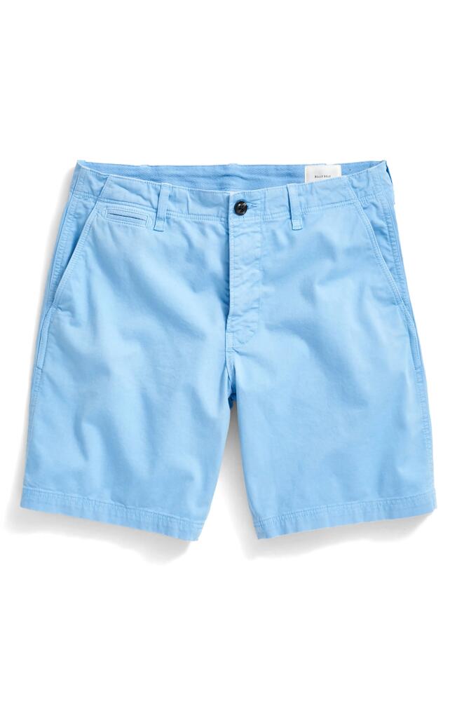 Billy Reid Men's Cotton Blend Chino Shorts in French Blue Cover