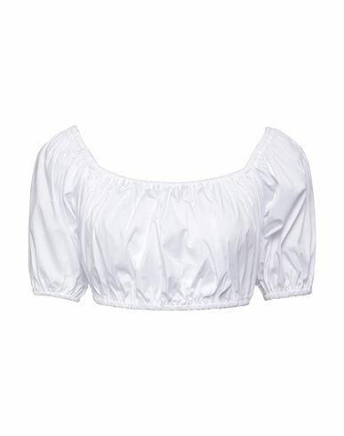 Soallure Woman Top White Cotton, Polyamide, Elastane Cover