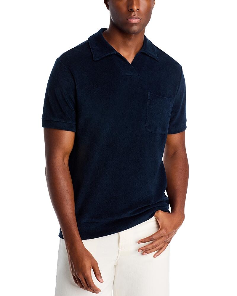 A. p.c. Augustino Regular Fit Terry Polo Shirt Cover