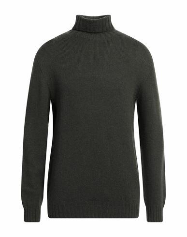 Aragona Man Turtleneck Dark green Wool, Cashmere Cover