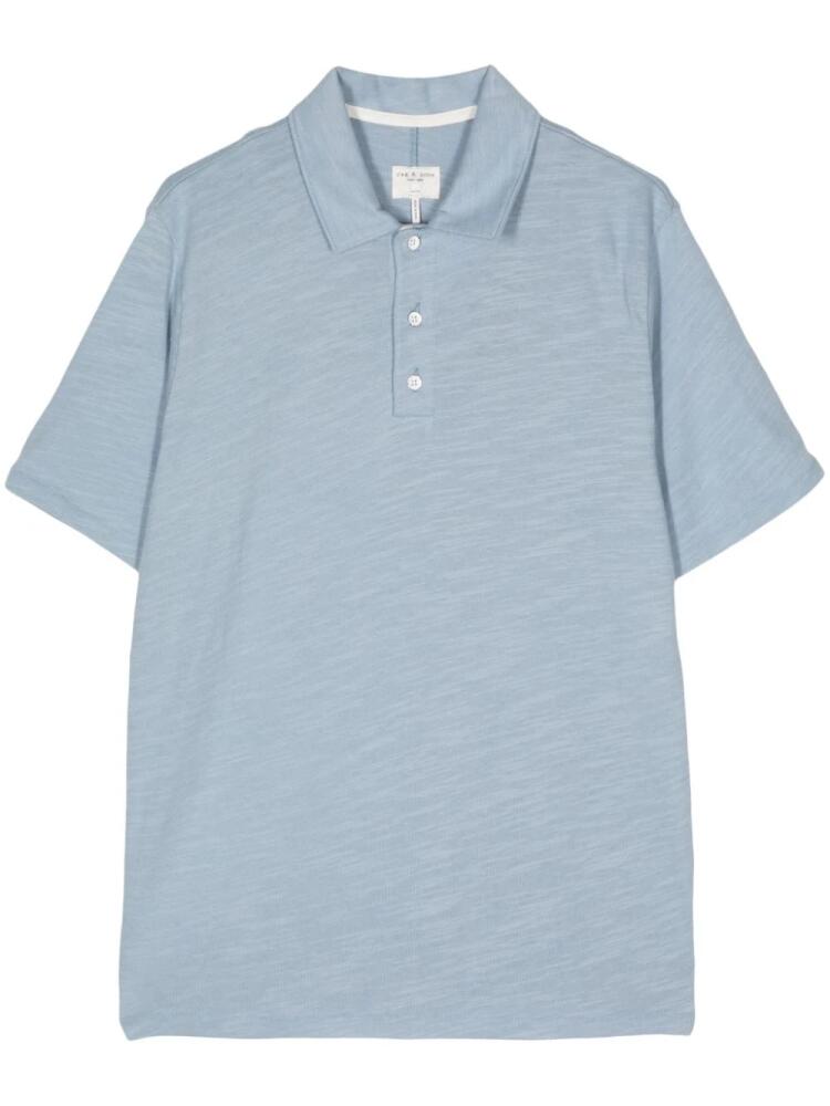 rag & bone short-sleeve polo shirt - Blue Cover