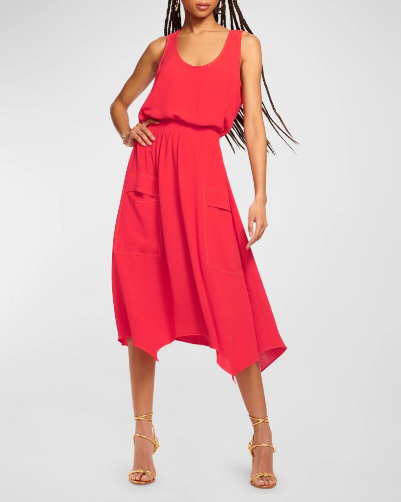 Ramy Brook Hallie Scoop-Neck Midi Dress Cover