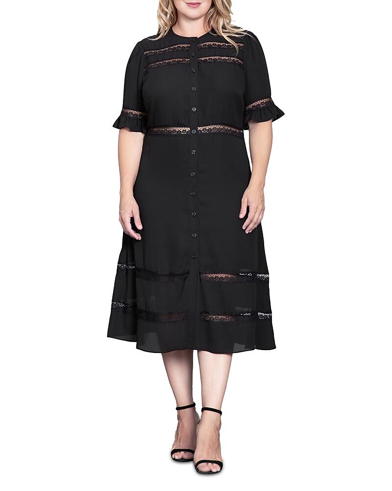 standards & practices Button Front Midi Dress Cover