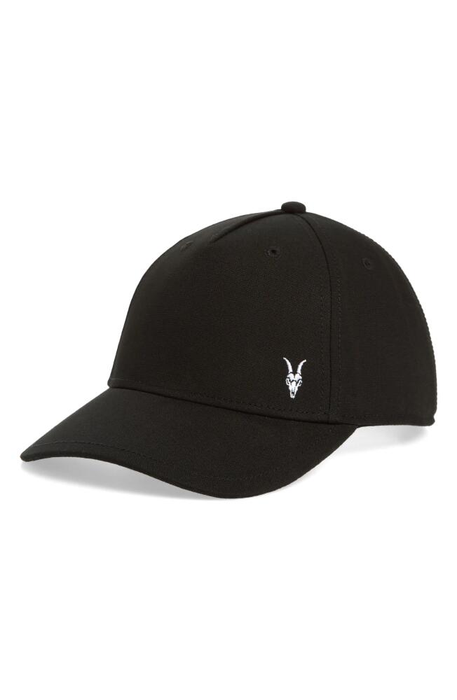 AllSaints Ramskull Baseball Cap in Black/white Cover