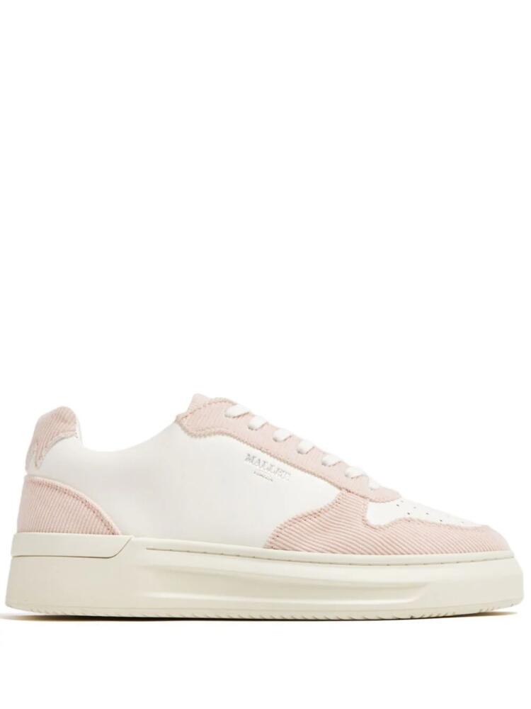 Mallet Hoxton leather sneakers - Pink Cover