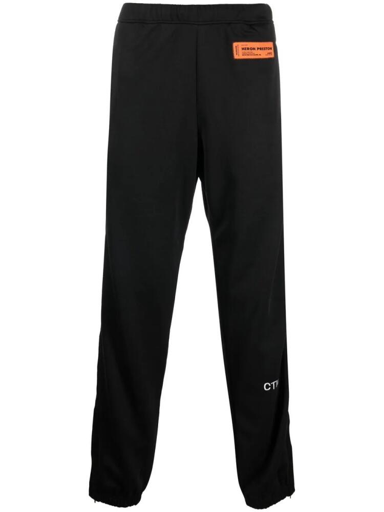 Heron Preston logo-patch track pants - Black Cover