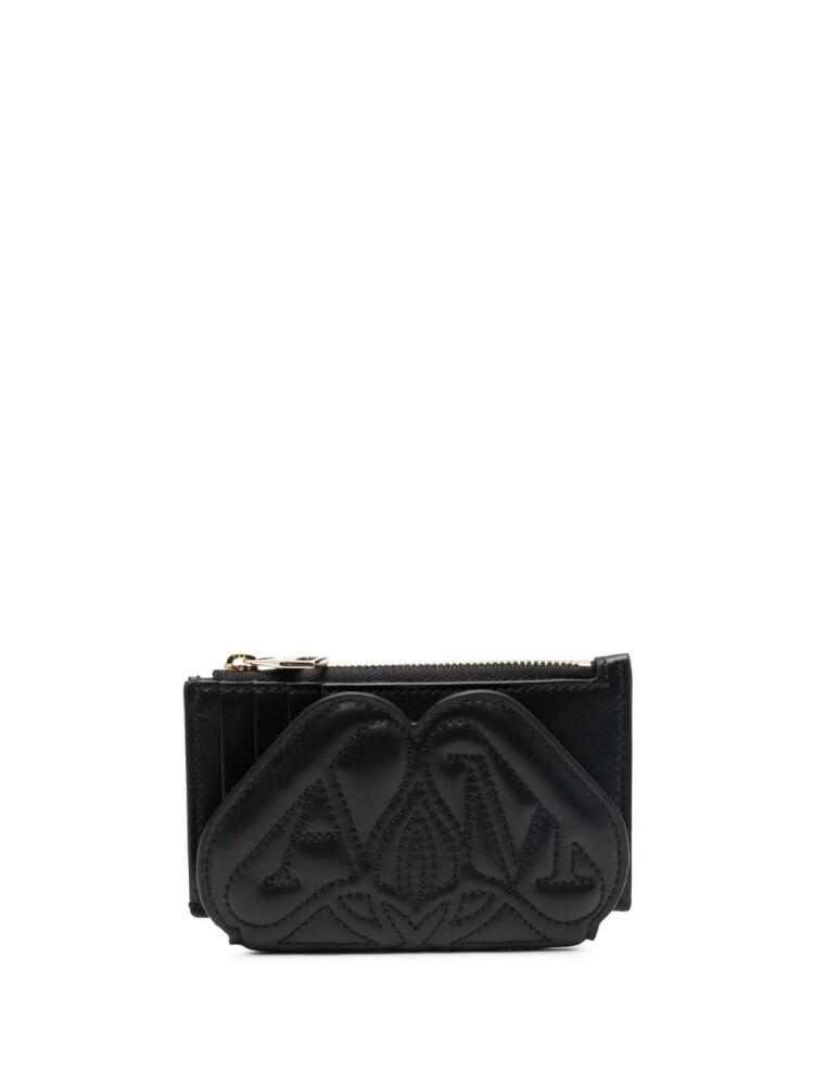 Alexander McQueen quilted logo wallet - Black Cover