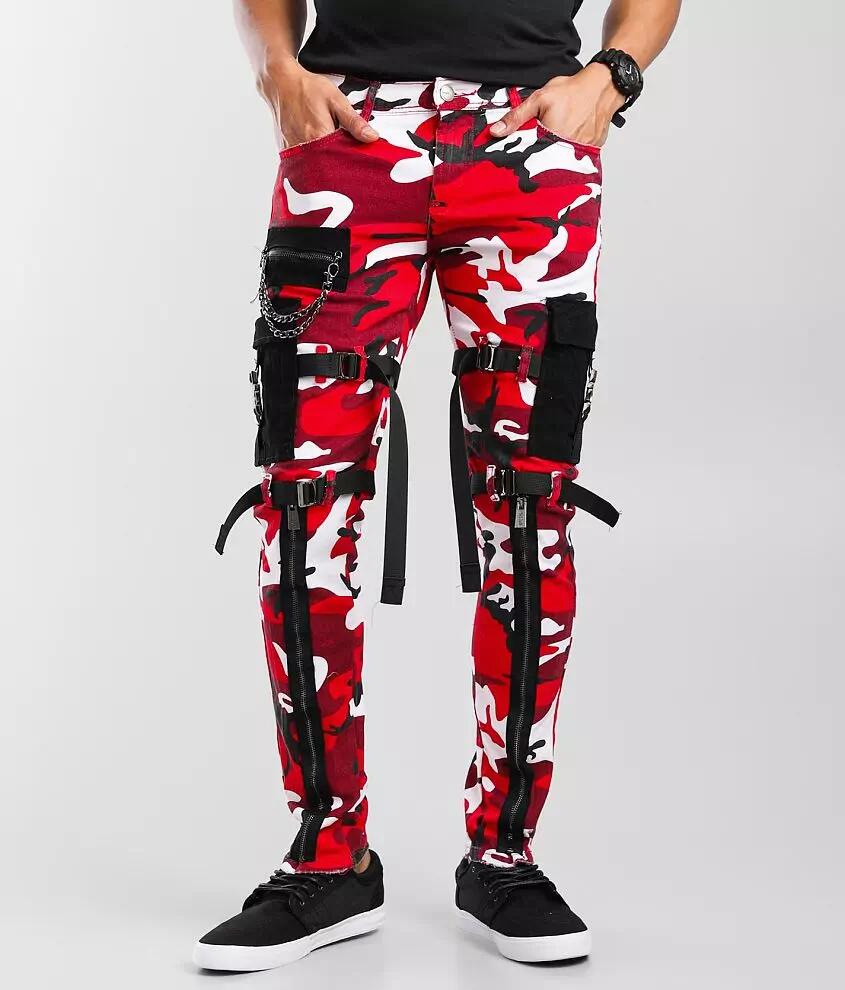 PREME Red Camo Cargo Skinny Stretch Jean Cover