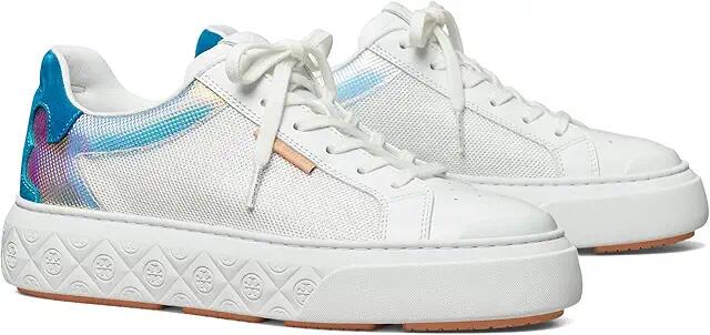 Tory Burch Ladybug Sneaker (White/Iridescent/Coral Blue) Women's Shoes Cover