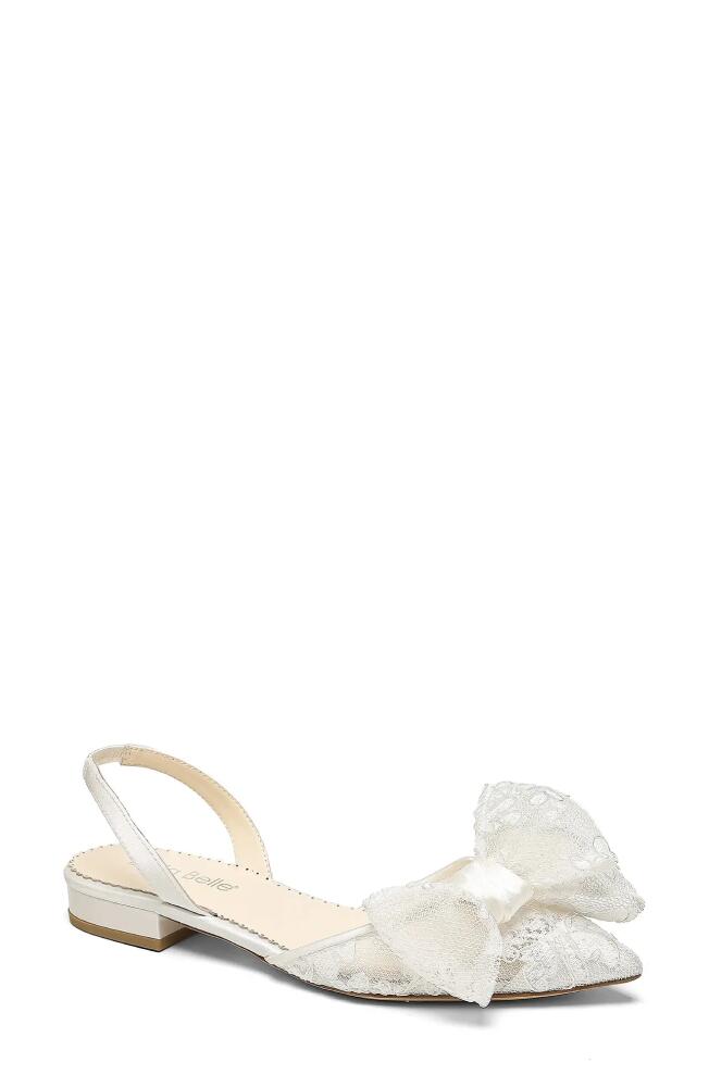 Bella Belle Fior Slingback Pointed Toe Flat in Ivory Cover