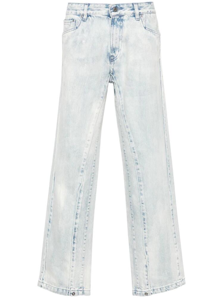 PDF Towers mid-rise straight-leg jeans - Blue Cover