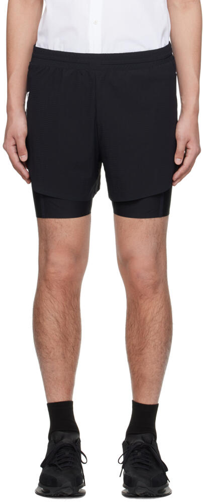 Y-3 Black Layered Shorts Cover